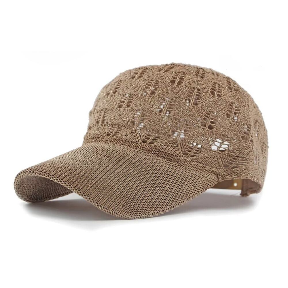 Knit Mesh Baseball Cap a breathable sun protection hat designed for summer wear